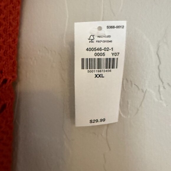 NWT Old Navy Rust Colored Crocheted Cotton Tank Top XXL - Picture 5 of 6